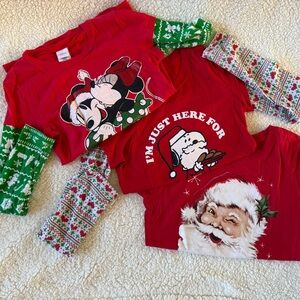 Festive Group of Christmas-Themed Shirts